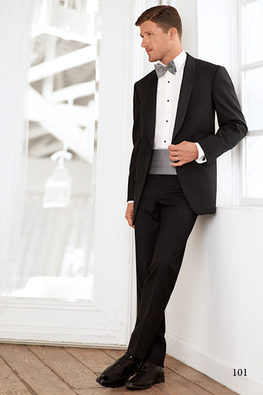 Style 101 Black shawl tuxedo